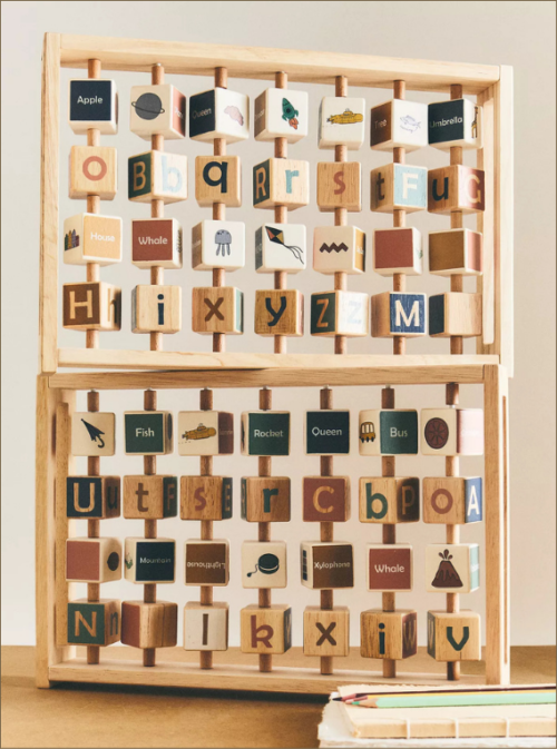 Wooden alphabeth